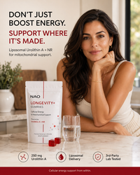 NAO Liposomal Urolithin A Gummies for Healthy Aging, Cellular Energy & Mitochondrial Support