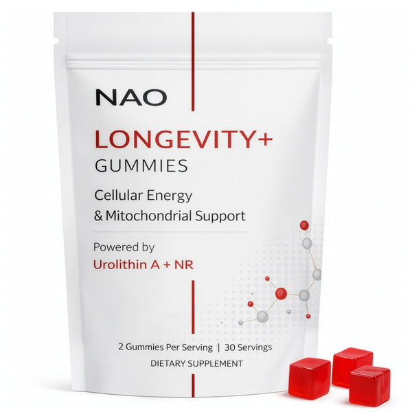 NAO Urolithin A Gummies for Healthy Aging, Cellular Energy & Mitochondrial Support