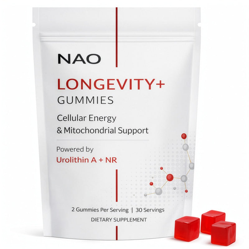 NAO Urolithin A Gummies for Healthy Aging, Cellular Energy & Mitochondrial Support